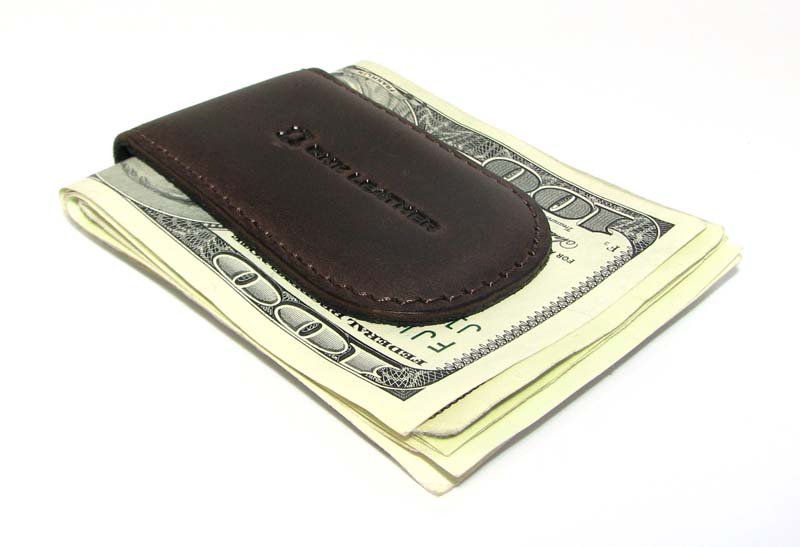 Шкіряний затиск для грошей DNK Leather DNK Klip magnes-H коричневий Шкіряний затиск для грошей DNK Leather DNK Klip magnes-H коричневий